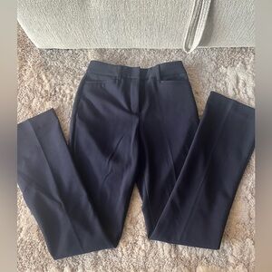 Express Navy Bootcut High Rise Trousers